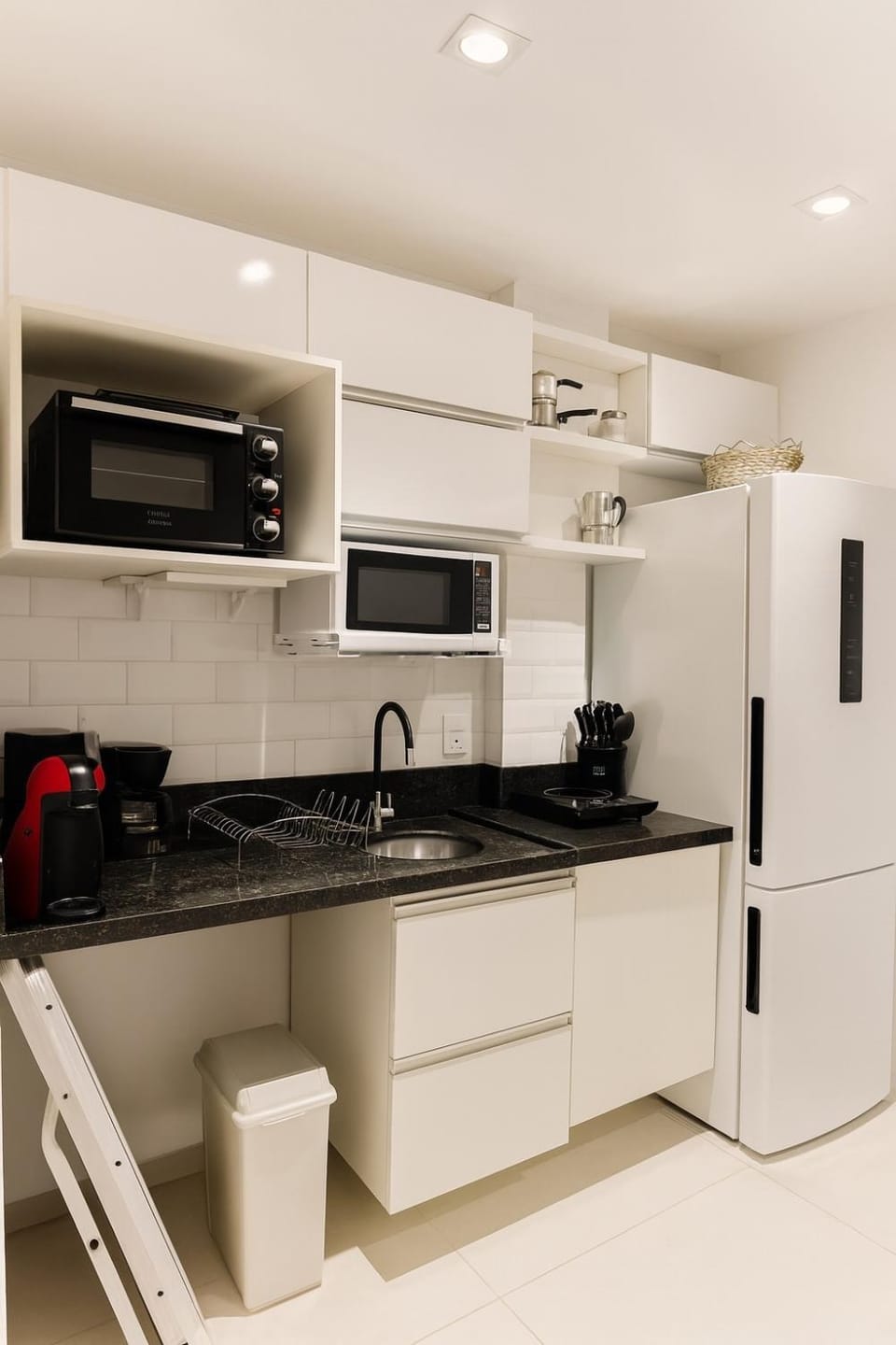 Kitchen or kitchenette, oven, stove, toaster