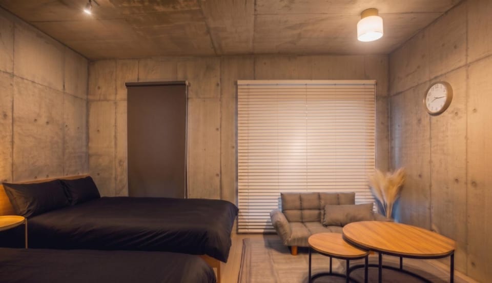 Bed, Living room, Bedroom