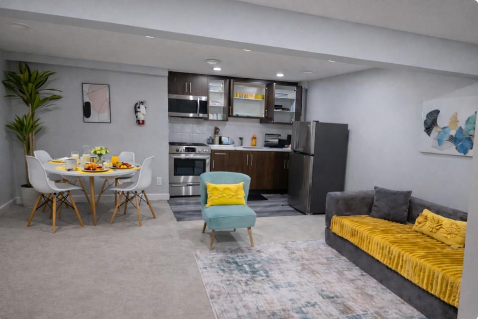 Kitchen or kitchenette, Seating area, Breakfast, furniture, kitchen