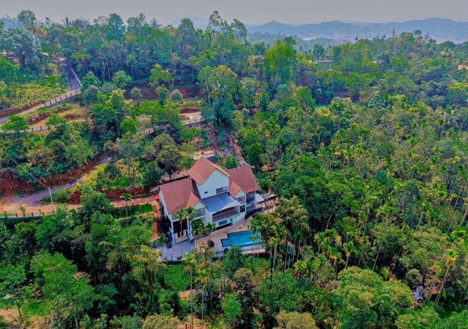 Property building, Natural landscape, Bird's eye view