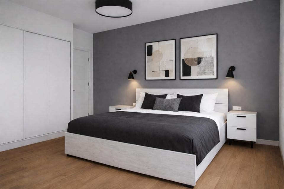 Photo of the whole room, Bedroom
