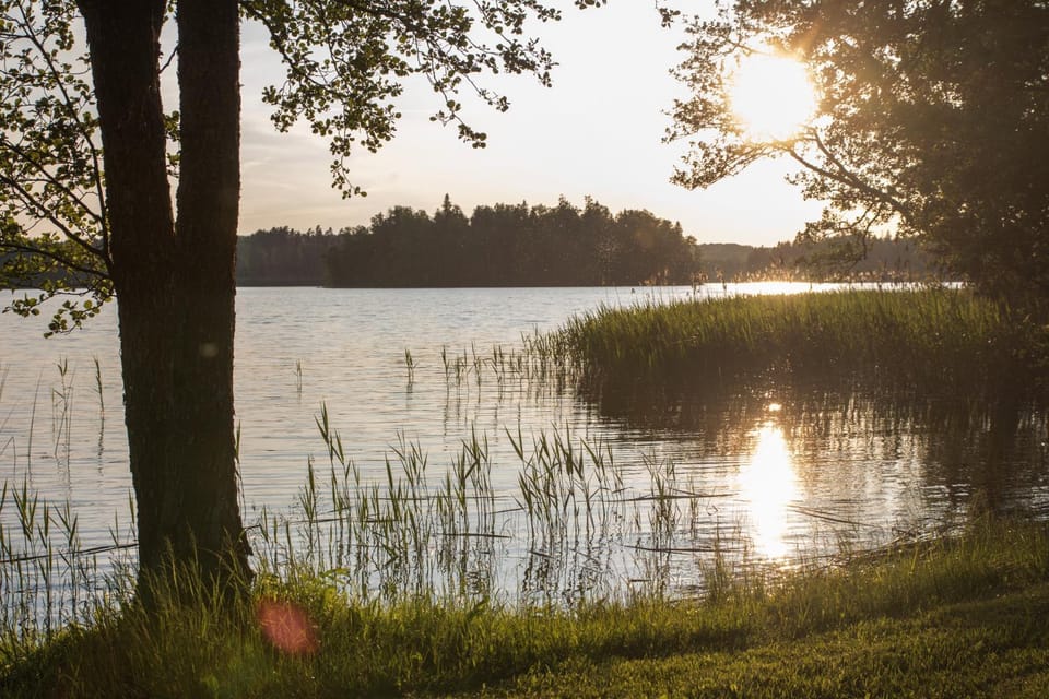 Lake view, Sunset