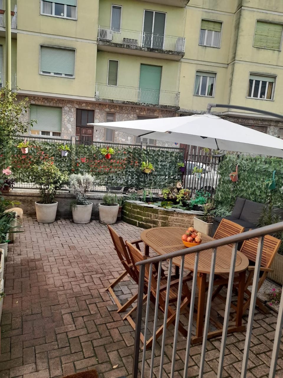 Property building, Patio, View (from property/room), Balcony/Terrace, Garden view, Inner courtyard view