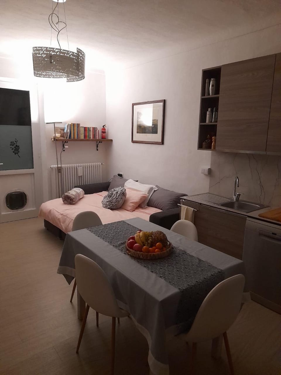 Bed, TV and multimedia, Kitchen or kitchenette, Living room, Photo of the whole room, Seating area, Dining area, pet friendly