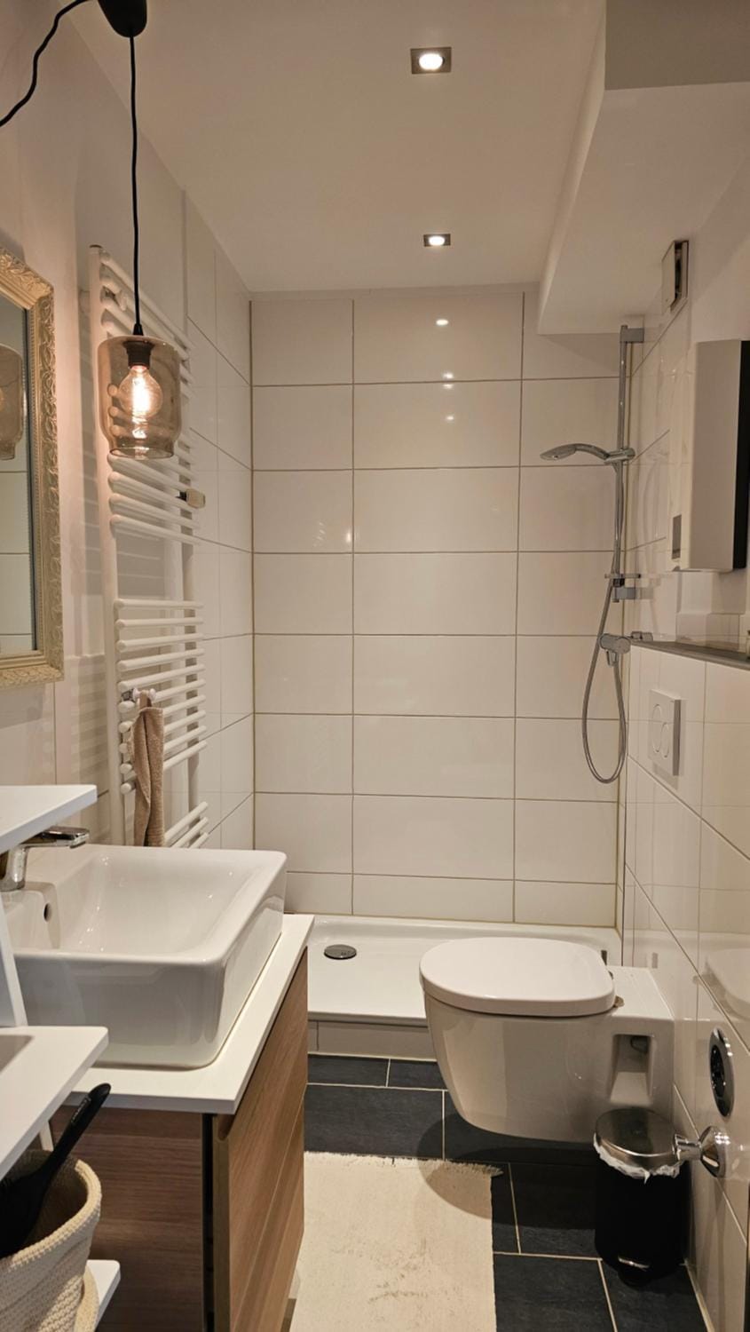 Shower, Toilet, Bathroom, towels