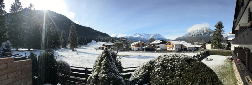 Property building, Winter, Mountain view