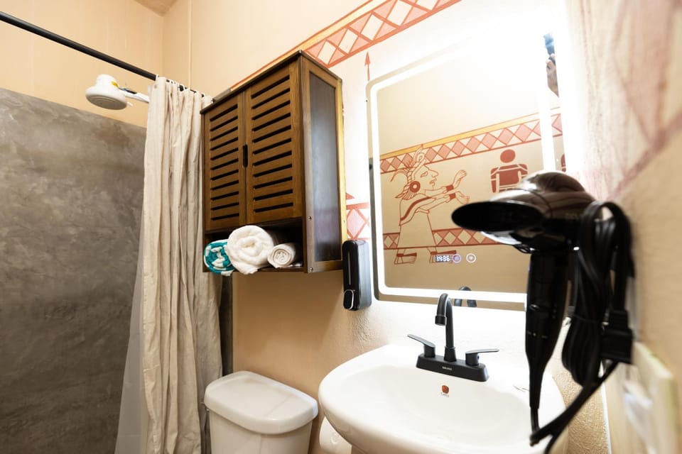 Bathroom, hair dryier