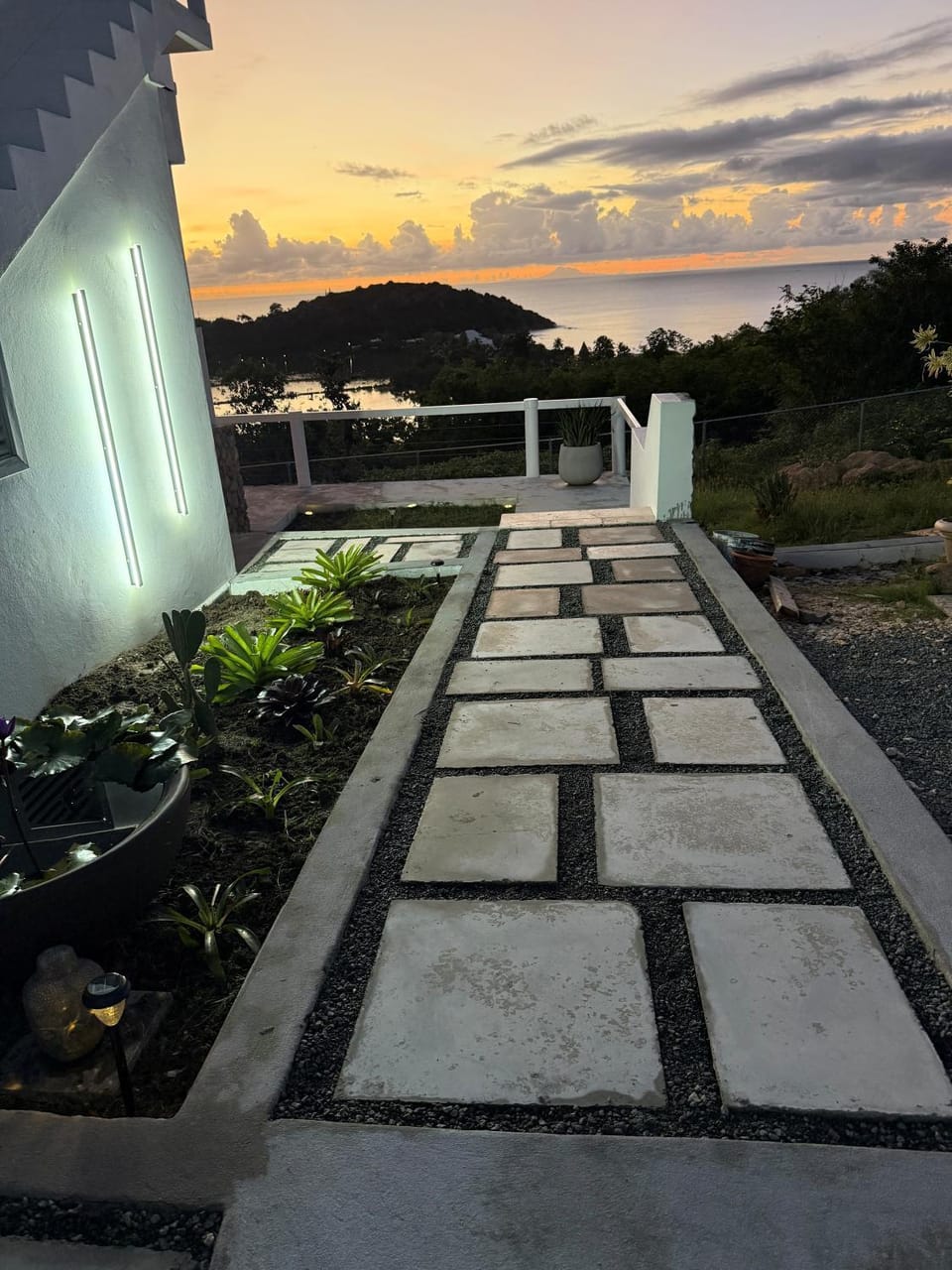 Property building, Natural landscape, Sunset