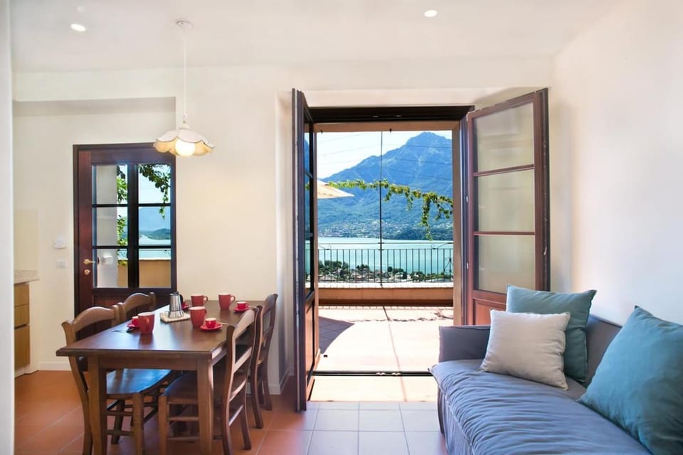 Natural landscape, Living room, Dining area, Lake view, Mountain view