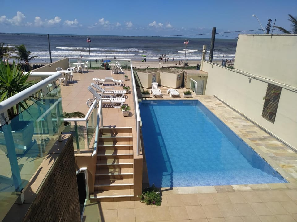 View (from property/room), Pool view, Swimming pool, sunbed