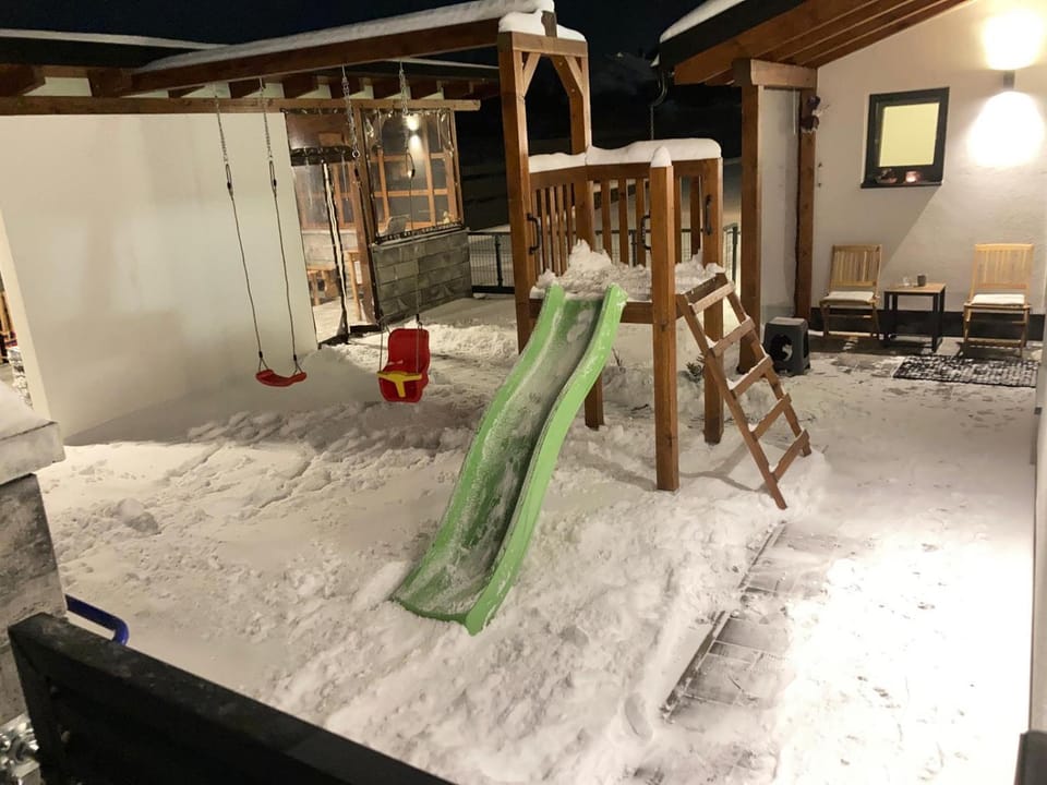 Winter, Children play ground
