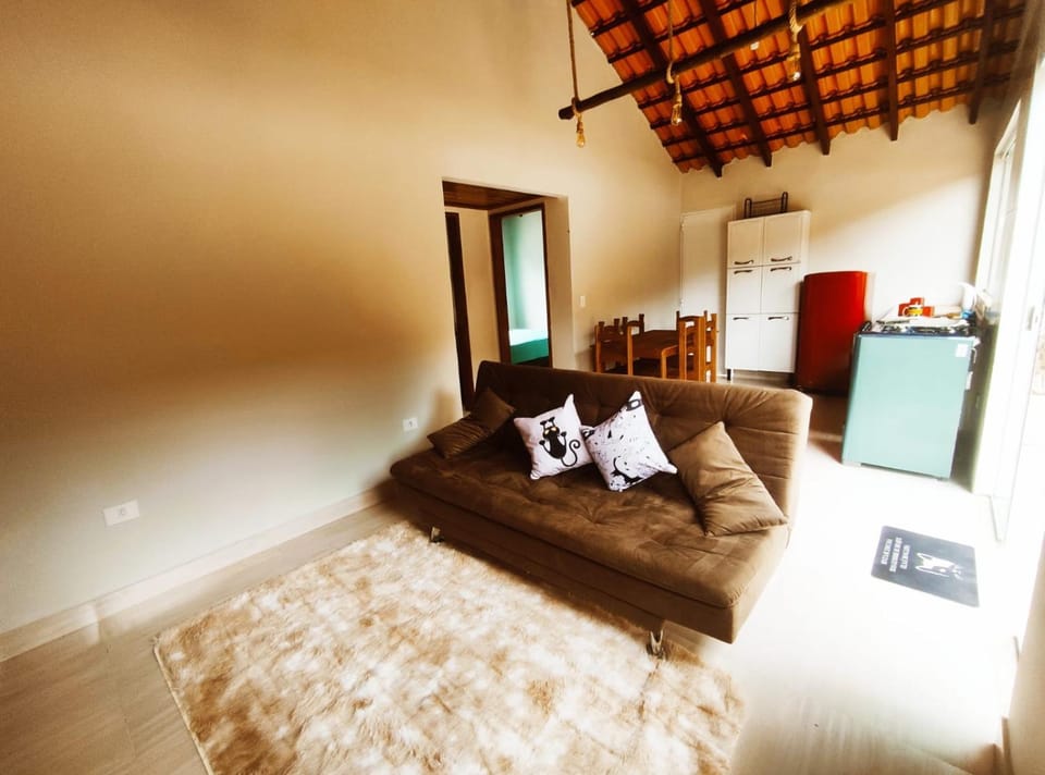 Bed, Living room, Seating area
