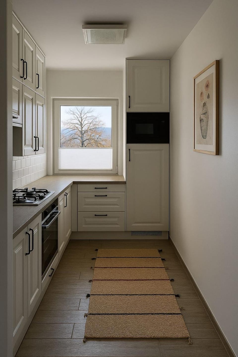 Kitchen or kitchenette, oven, stove