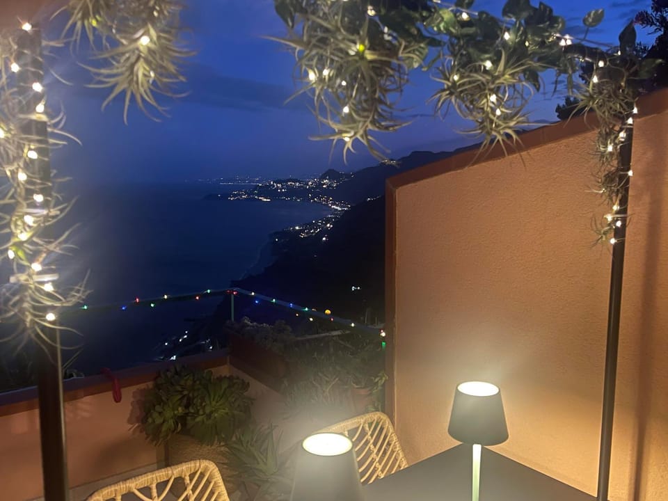 Night, View (from property/room), Balcony/Terrace