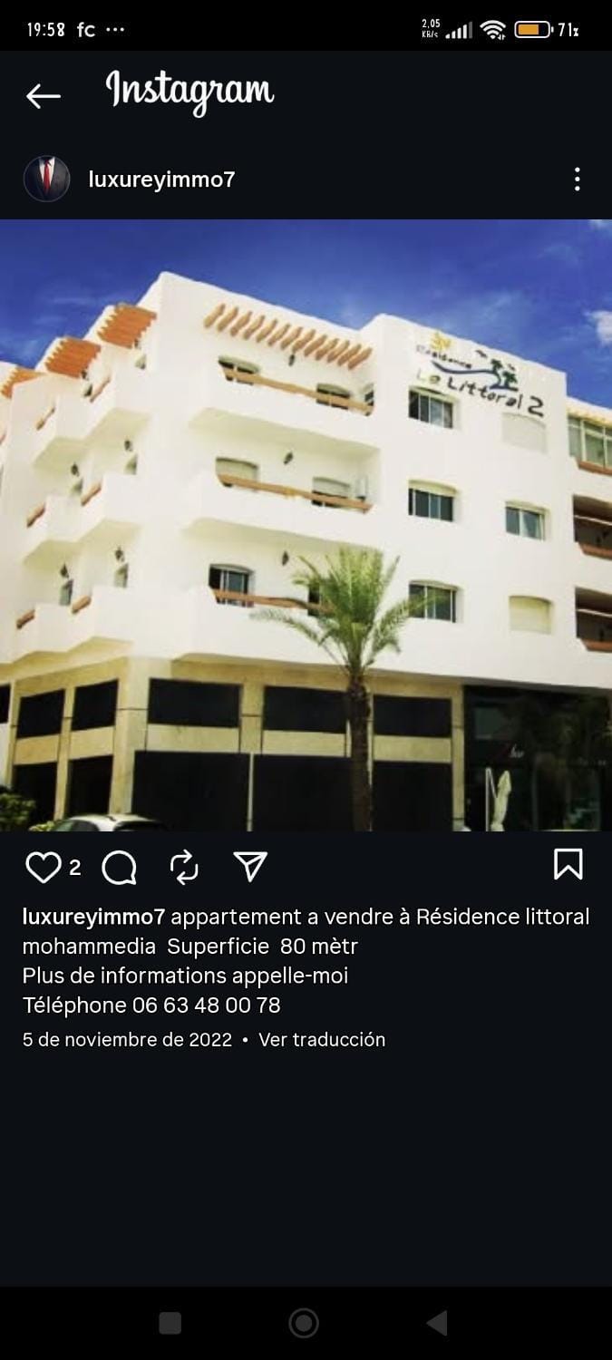 Resedence lettoral Apartment in Mohammedia