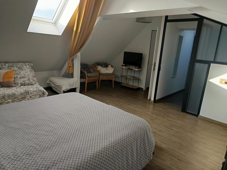 Bed, TV and multimedia, Bedroom