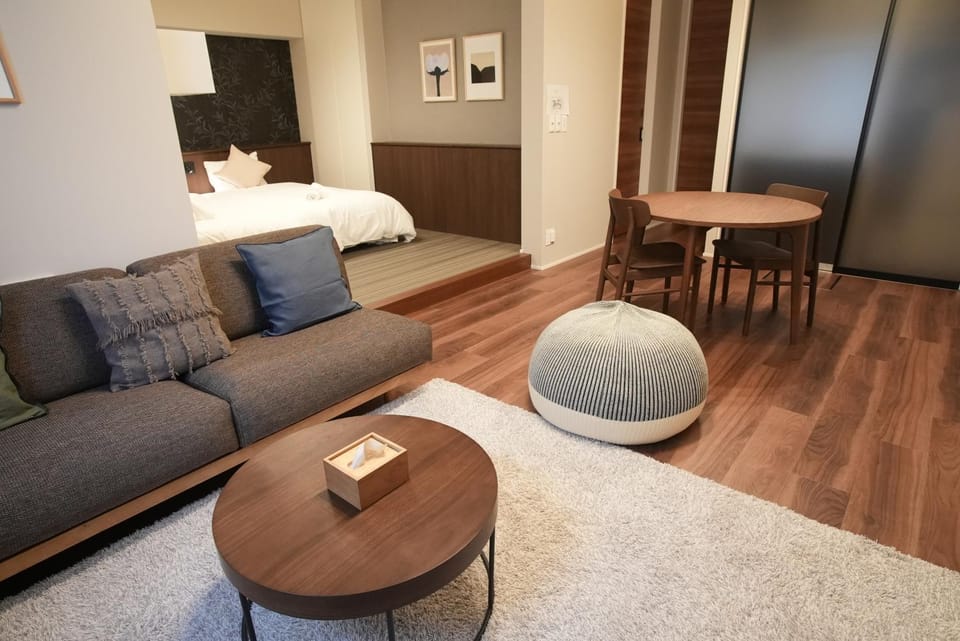 Bed, Living room, Bedroom