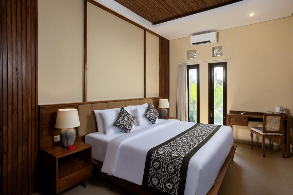 Bed, Bedroom, air conditioner