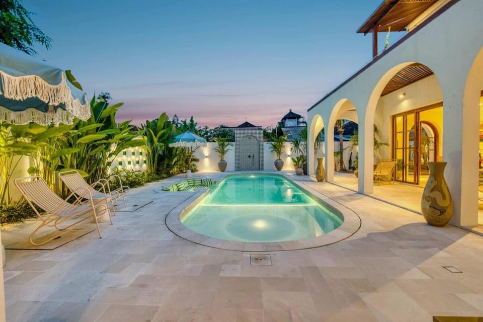 Little Castle 4BR Mediterranean Retreat in Canggu Villa in North Kuta