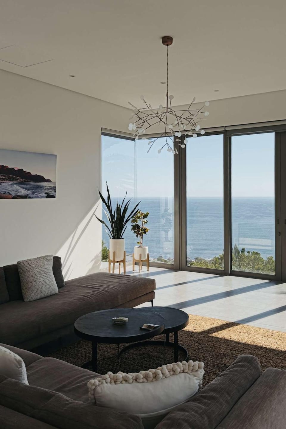 Living room, Seating area, Sea view