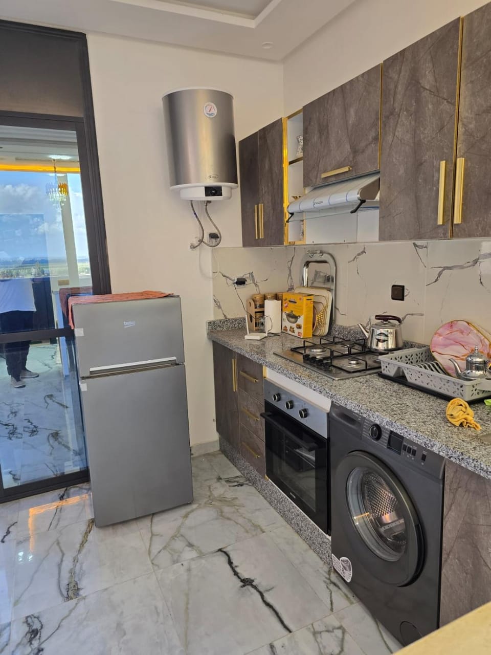 Coffee/tea facilities, Kitchen or kitchenette, minibar, toaster, washing machine