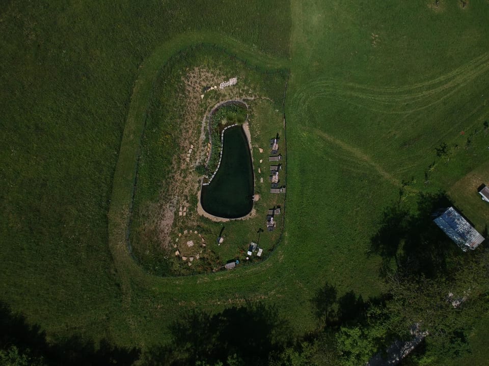 Bird's eye view, Swimming pool
