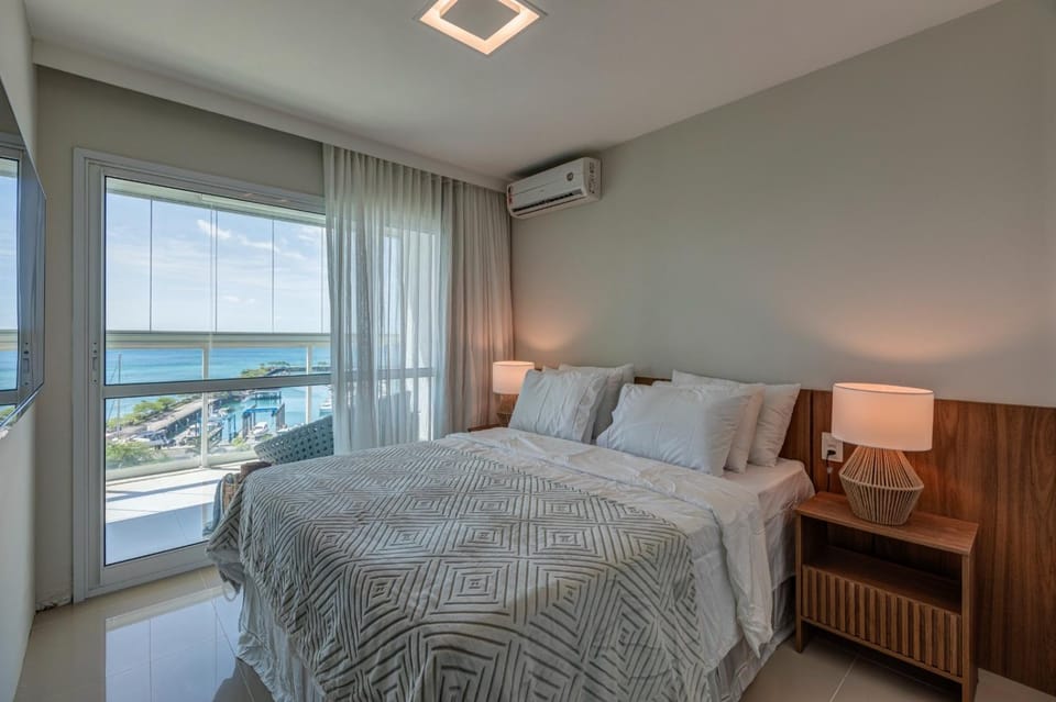 Bed, Bird's eye view, View (from property/room), Balcony/Terrace, Bedroom