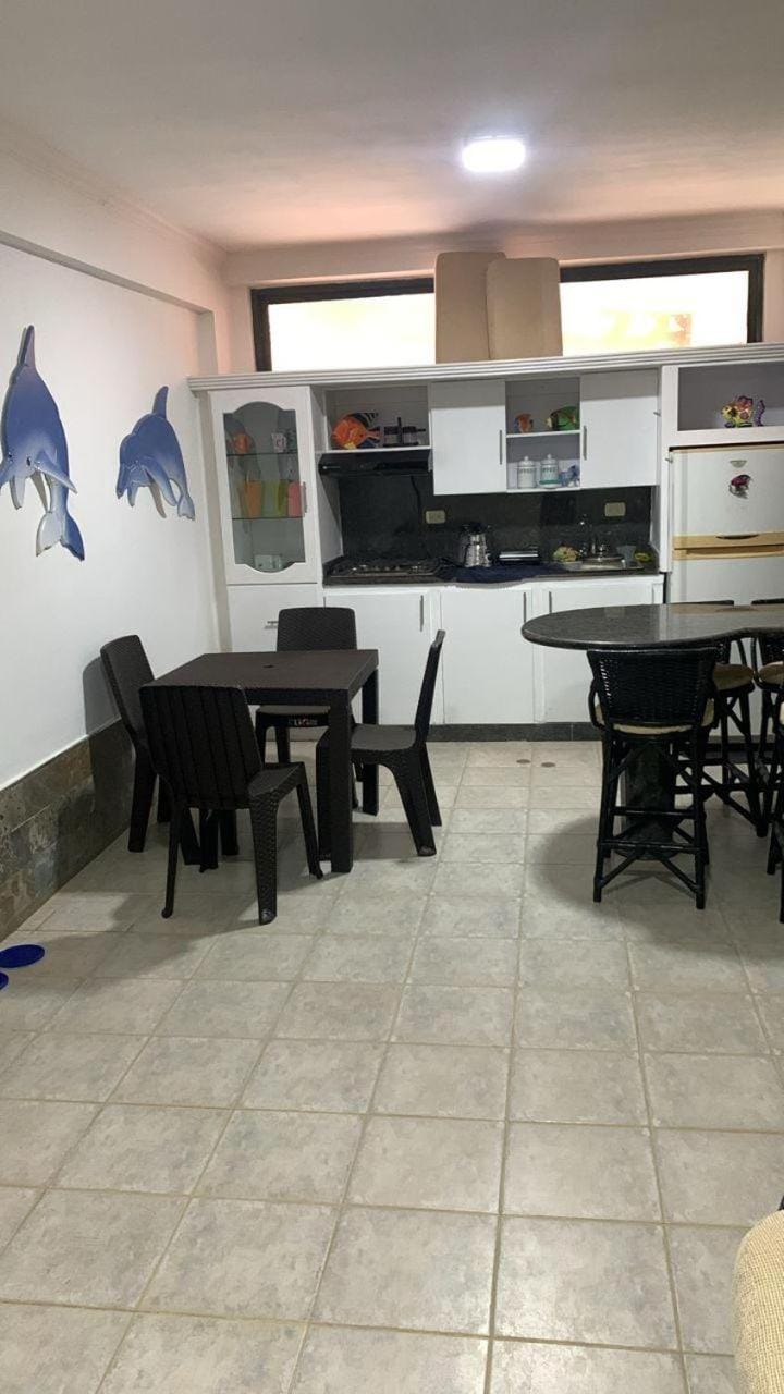 Dining area, air conditioner