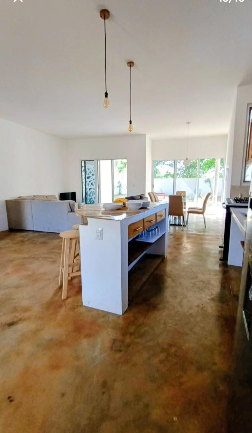 Living room, Seating area, Dining area