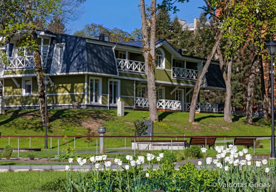 Property building, Spring, City view, Garden view