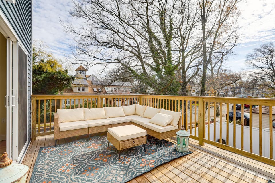 Walk to Keansburg Beach! Family Home w/ Pool House in Middletown