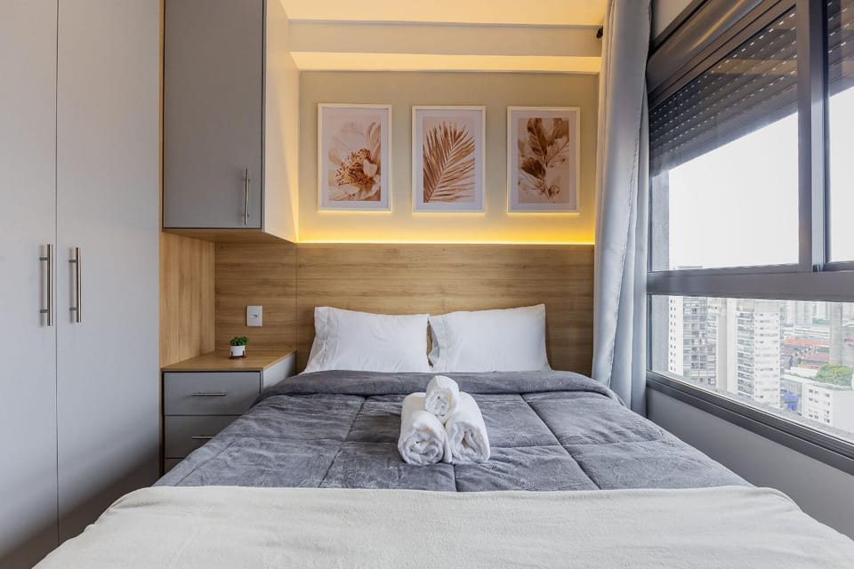 Studio na Pompeia com Vista Incrível próx. Allianz Apartment in Sao Paulo City