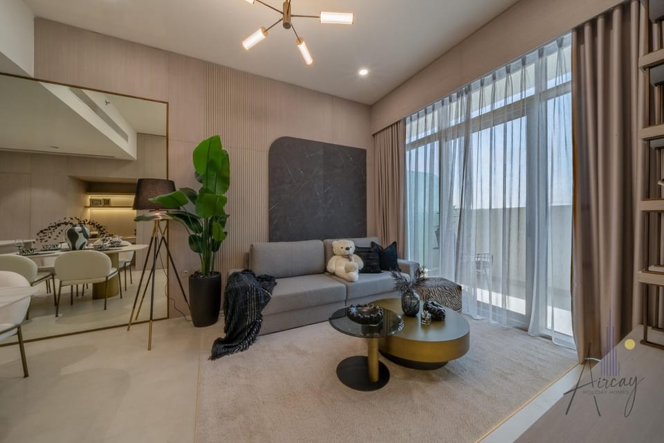 Cosy Corner 1BR Designer Apt Luxe Nest in JVC Apartment in Dubai