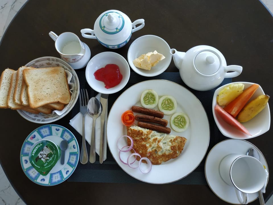 Food close-up, American breakfast