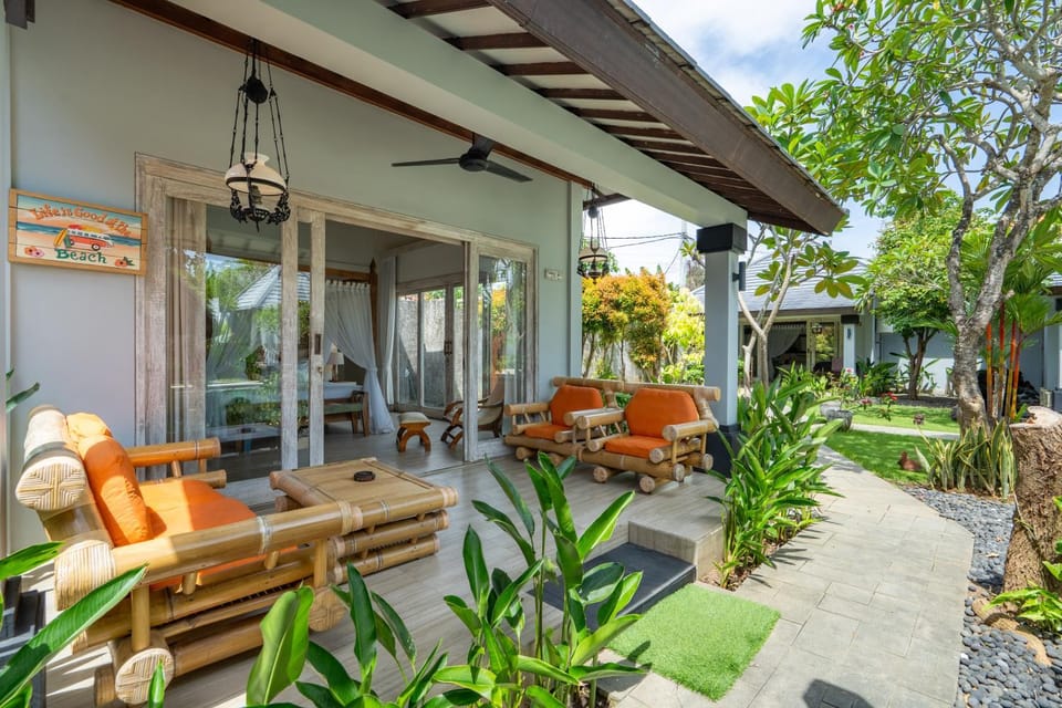 Patio, Seating area, Garden view