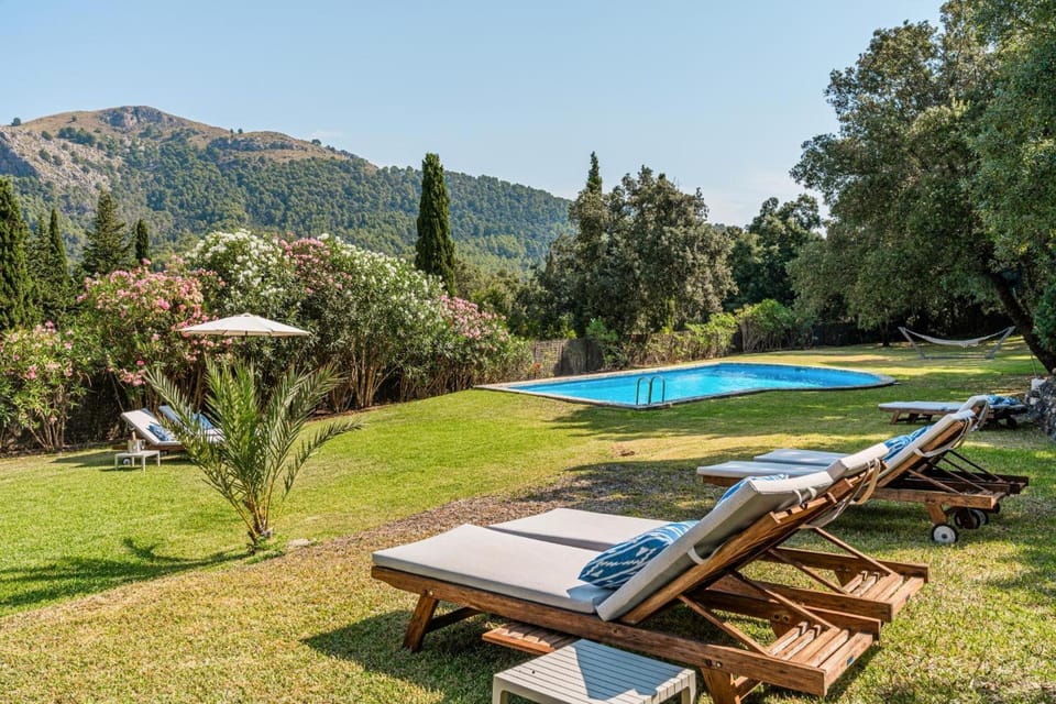 Property building, Living room, Swimming pool
