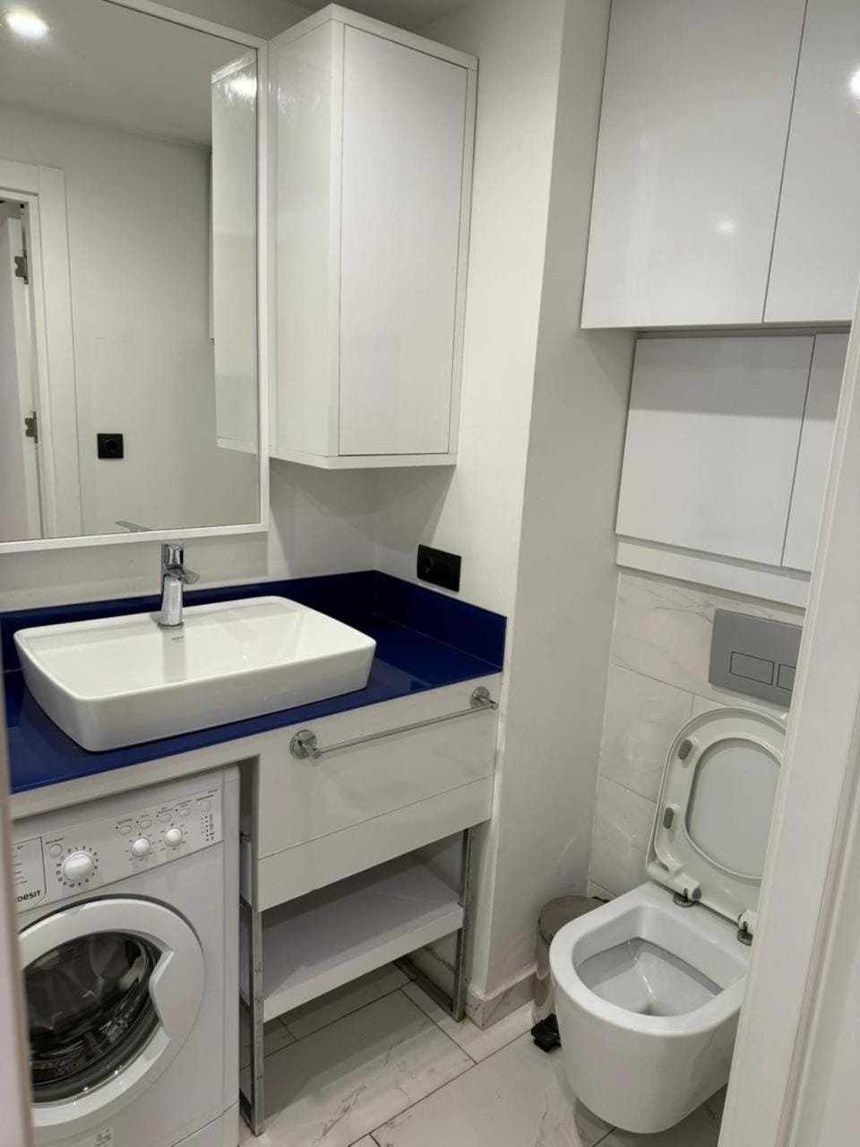 Toilet, Bathroom, washing machine, dryer