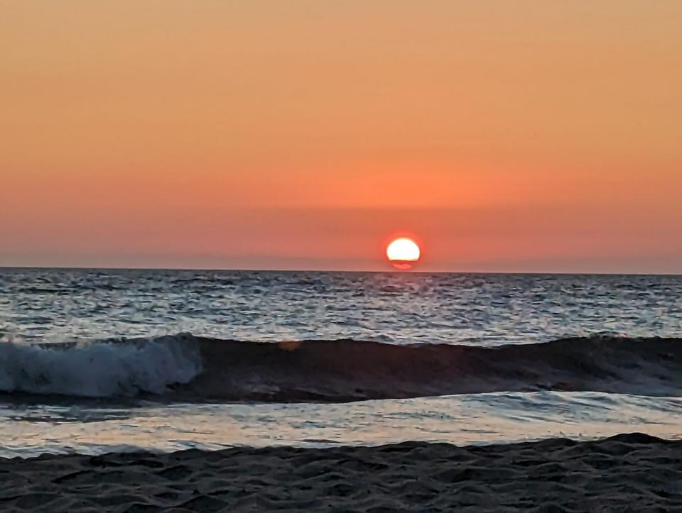 Natural landscape, Beach, Sea view, Sunset