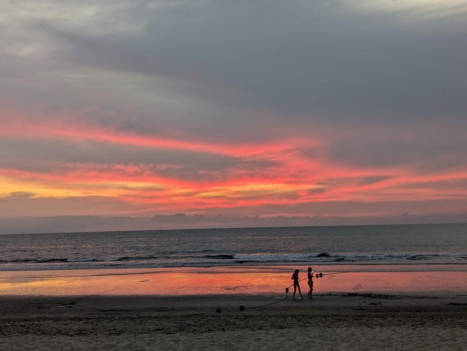 Natural landscape, Beach, Sea view, Sunset