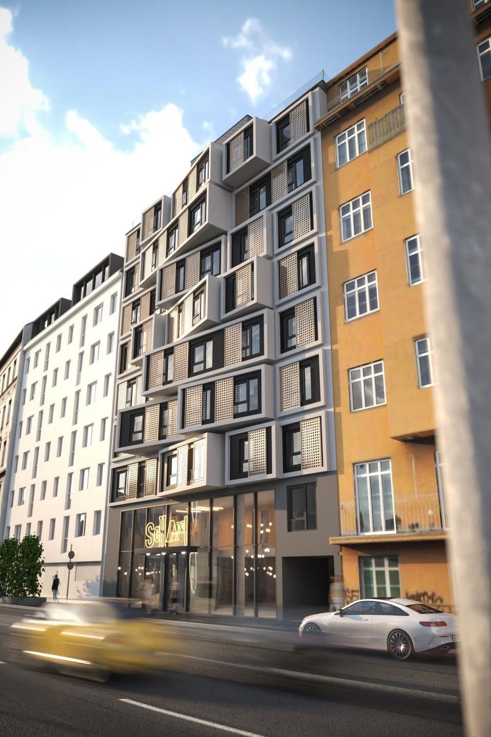 Property building, Facade/entrance