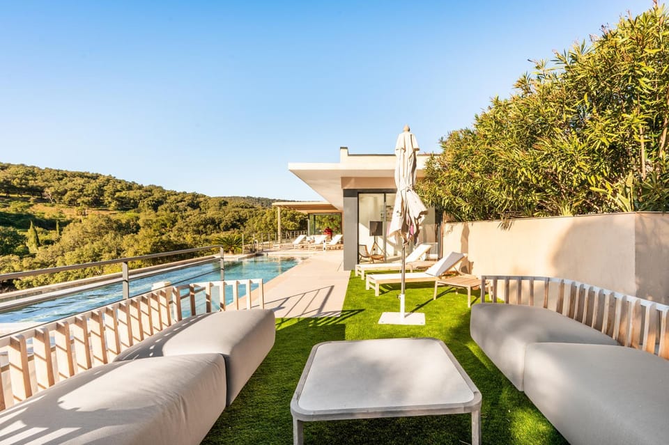 Pool view, sunbed