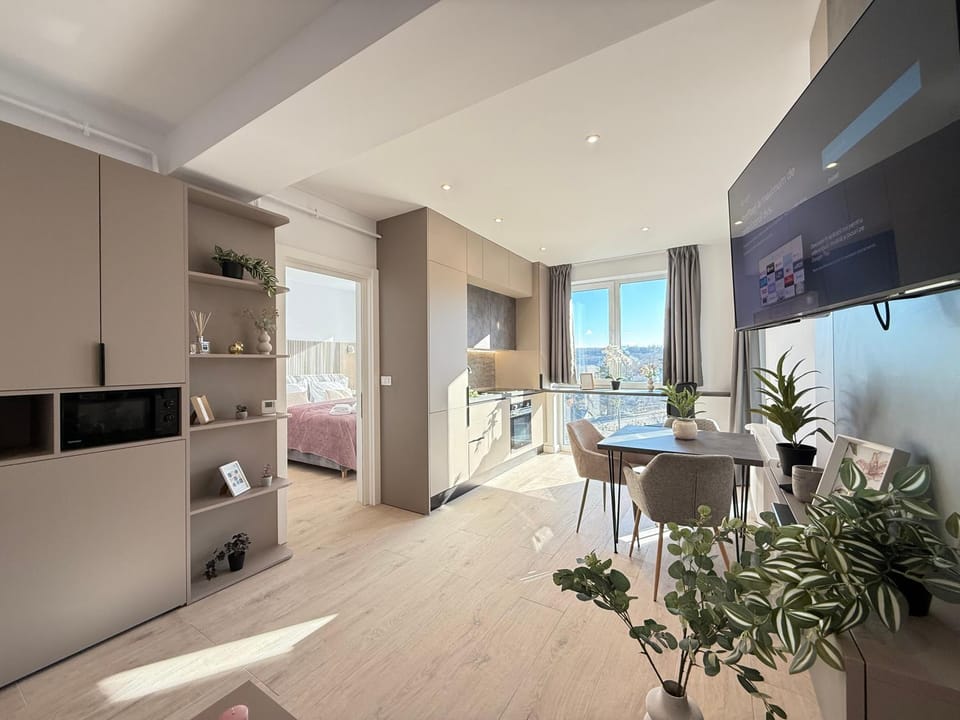 Dining area, wardrobe, kitchen