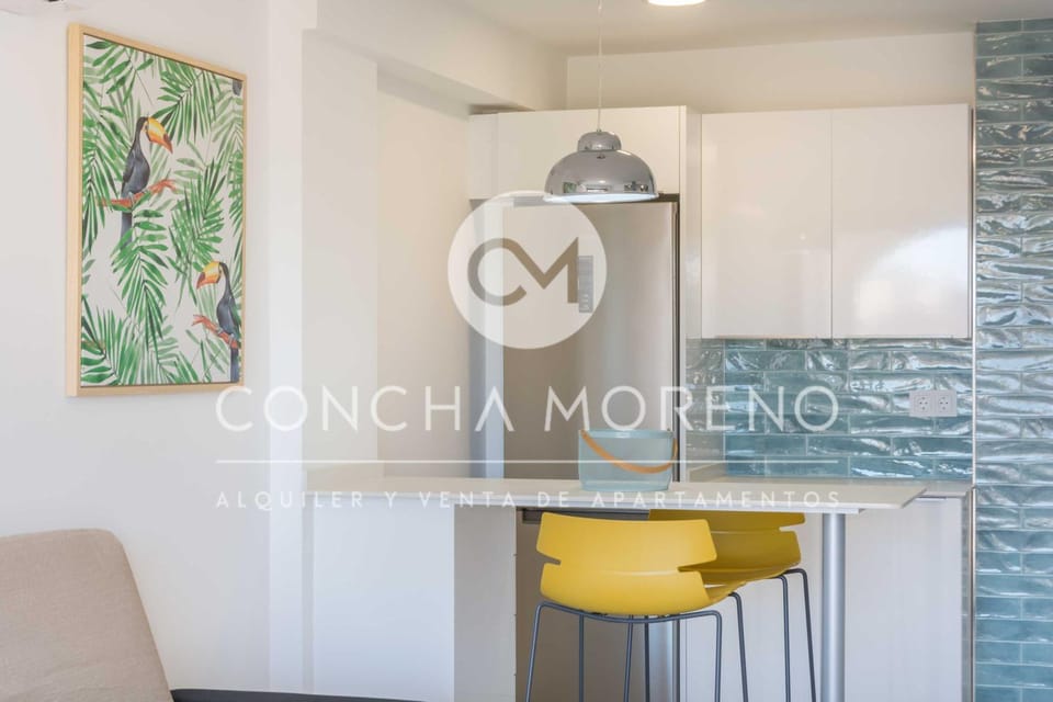 Living room, kitchen