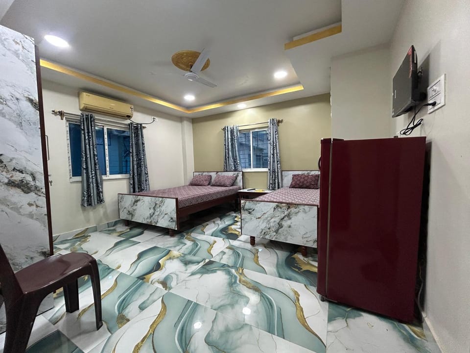Bed, Photo of the whole room, air conditioner