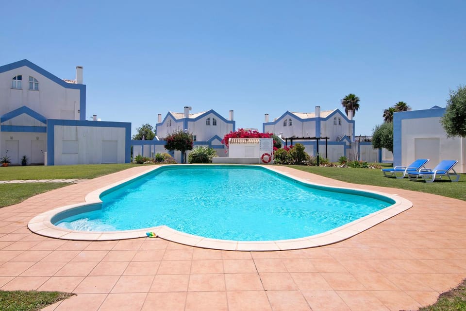 Property building, Living room, Swimming pool