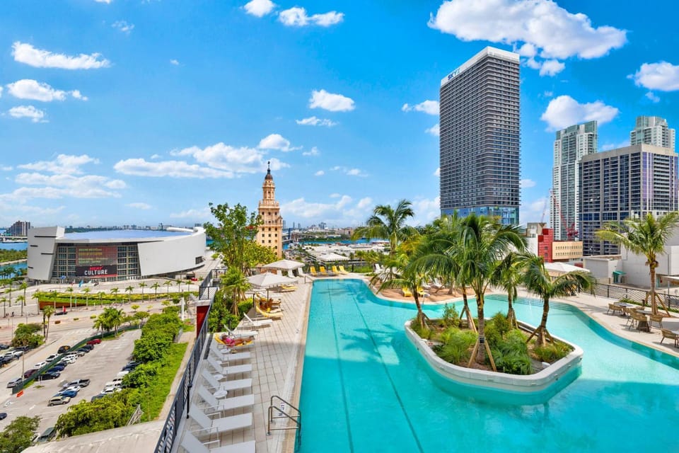 Property building, Bird's eye view, Pool view, Swimming pool