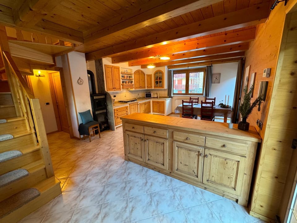 Living room, kitchen