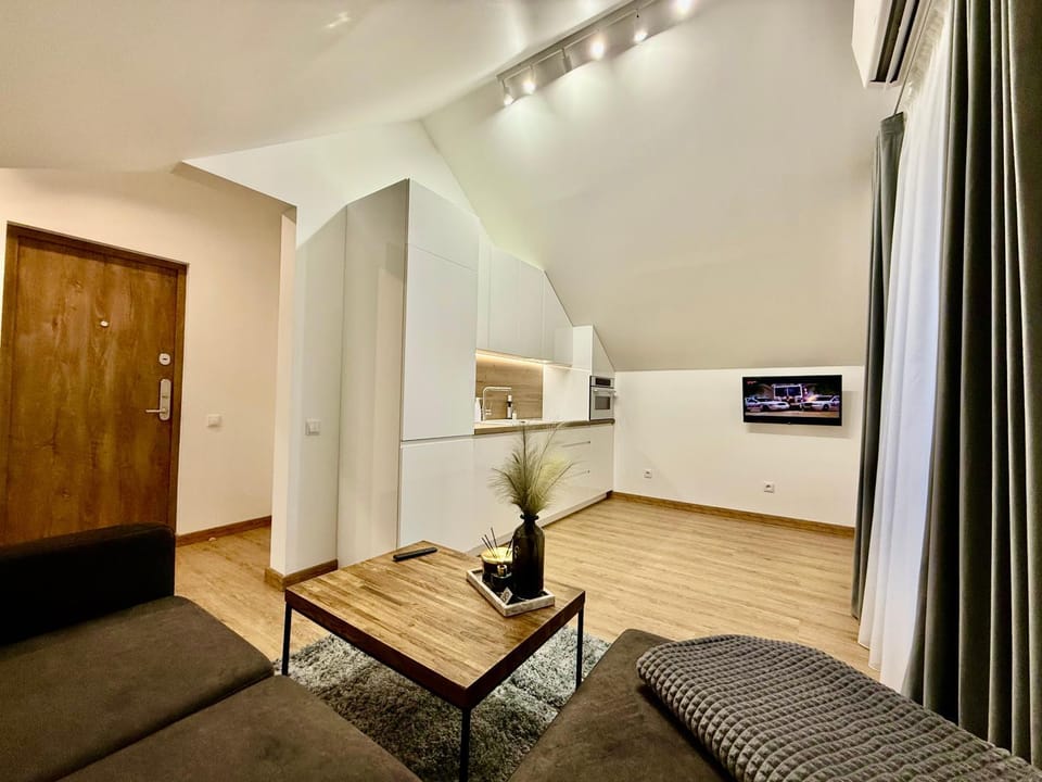 TV and multimedia, Kitchen or kitchenette, Living room, Seating area, Dining area