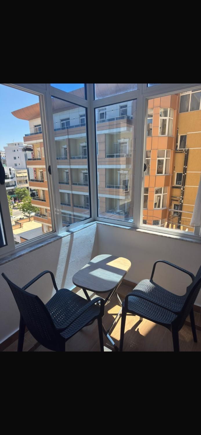Day, View (from property/room), Balcony/Terrace, Living room, Seating area, Dining area