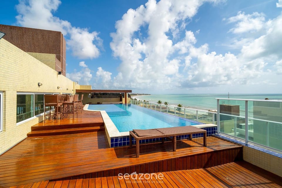 Your complete stay with a rooftop pool, 40m from the beach in Cabedelo – CMZs Apartment in Cabedelo